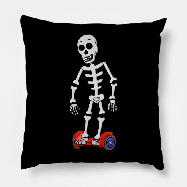 Spooky Hover Bones Pillow by DiegoCarvalho