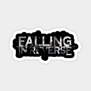 falling in reverse tour text white black shirt gift fans logo text Magnet