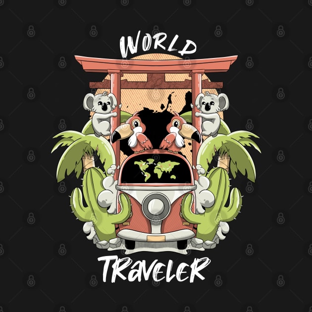 World traveler by MerchBeastStudio