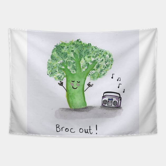 Broc out! Tapestry by Charlotsart