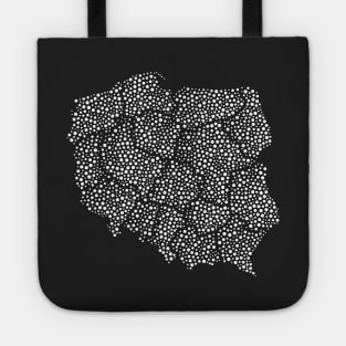 Map of Poland Polka Dot, Polska, Poland Map Tote