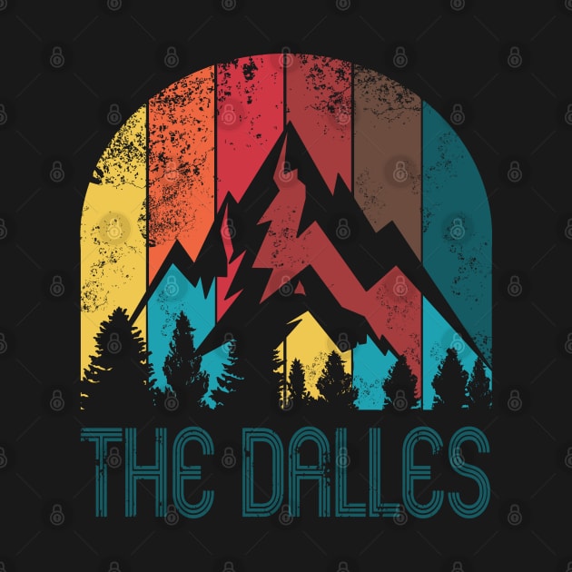 Retro City of The Dalles T Shirt for Men Women and Kids by HopeandHobby