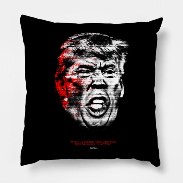 Ignorance In action Pillow by victorcalahan