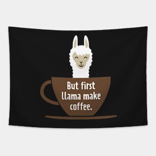 Coffee Llama Tapestry