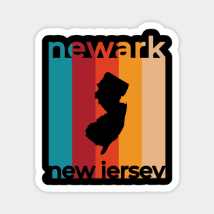 Newark New Jersey Retro Magnet