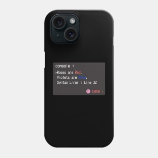 syntax error poam Phone Case