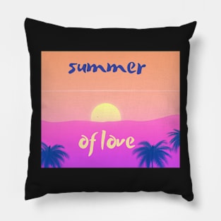 Summer of love - sunset Pillow