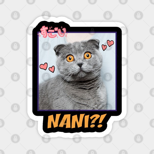 Funny Cat! Nani?! Magnet by Johan13