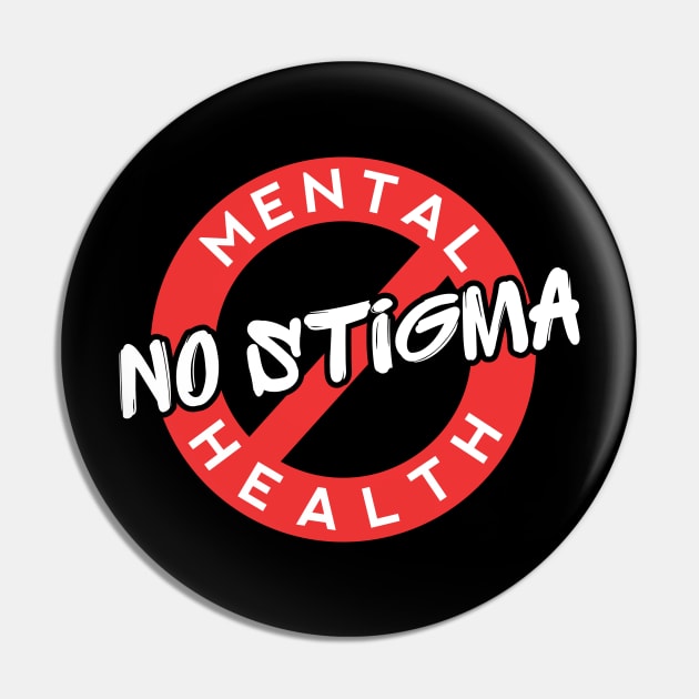 Mental Health No Stigma Pin by jazzworldquest