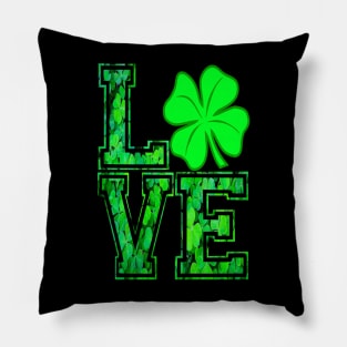 Ireland With Love and Luck A Beautiful Design Featuring, Irish Culture ,and Four-Leaf Clovers Pillow