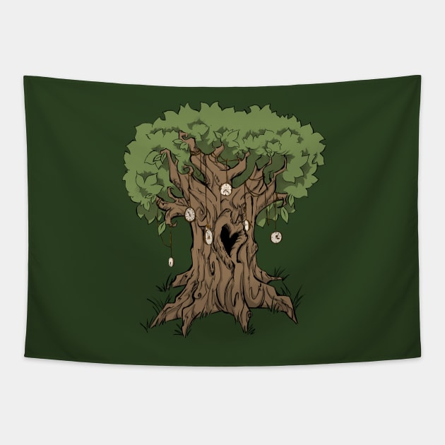 Heart-Hole Tree Tapestry by SuspendedDreams