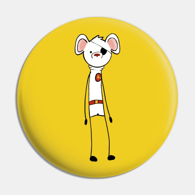 Danger Mouse Guy Pin by funkysmel