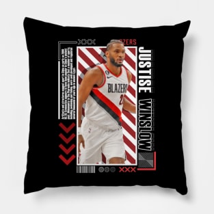 Justise Winslow Paper Poster Version 10 Pillow