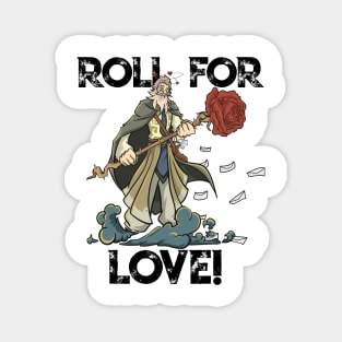 Roleplaying RPG Valentines Day TableTop D20 Dice Wizard Gift Magnet