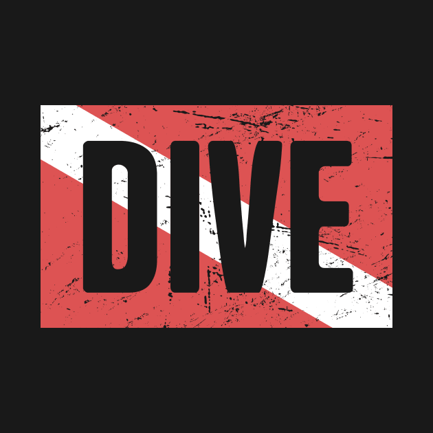 Scuba Dive Flag by MeatMan