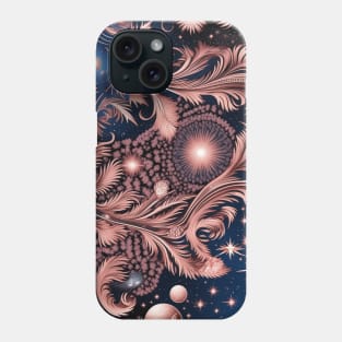 Other Worldly Designs- nebulas, stars, galaxies, planets with feathers Phone Case