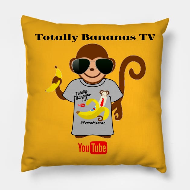 TBTV Cool Monkey With Merch *SUPER CUTE* Pillow by TBTV/Merch