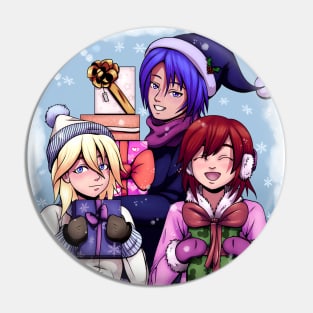 Christmas Anime Girls Pin