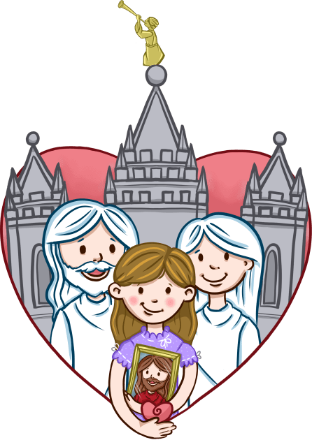 Heavenly Parents Kids T-Shirt by Breeze-Kruse