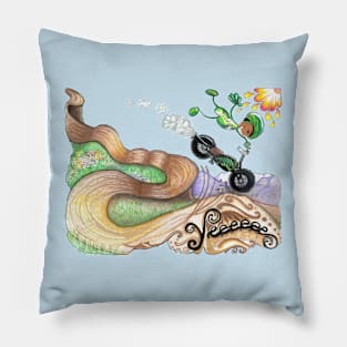 Riding with style Pillow