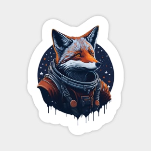 Astronaut Fox 01 Magnet