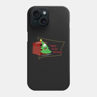 Happy Winter Holidays Greetings Phone Case