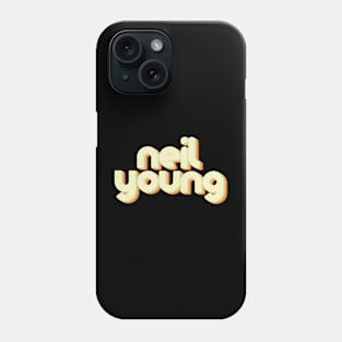 vintage color neil young Phone Case