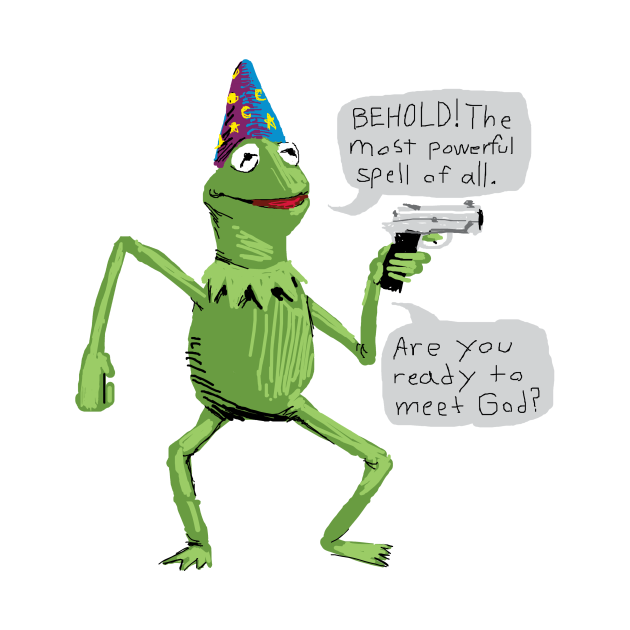 kermit with a gun wizard