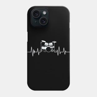 drums heartbeat Drummer lover drummers Phone Case