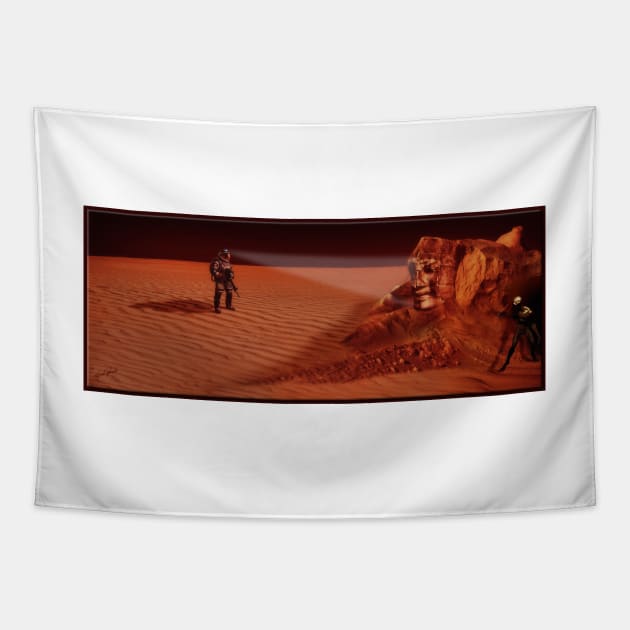 The Planet Mars Tapestry by rgerhard