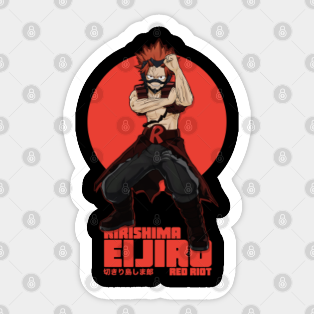 Eijiro Kirishima My Hero Academia Boku No Hero Academia My Hero Academia Sticker Teepublic