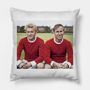 Denis Law & Bobby Charlton Pillow