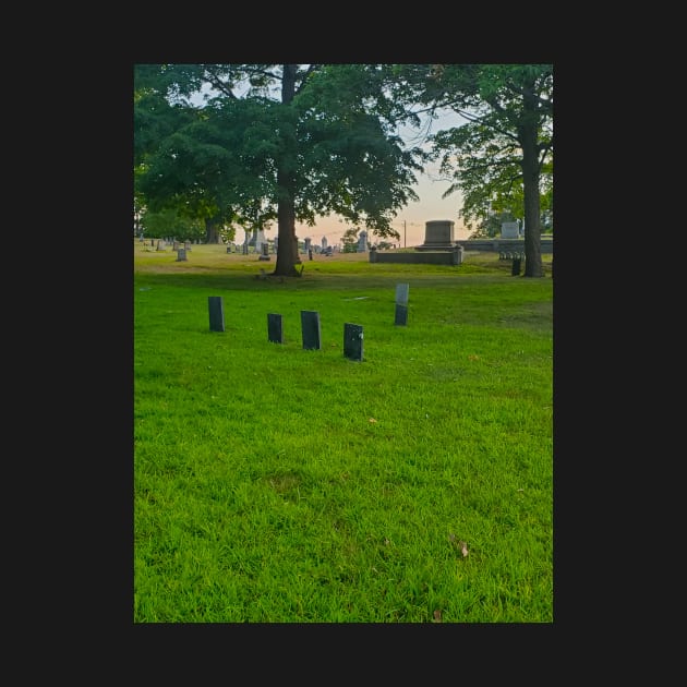 Cemetary at Sunset by etherealwonders