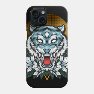 White tiger Phone Case