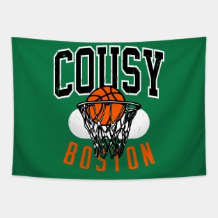 Vintage Boston 80's Basketball Shirt Tapestry