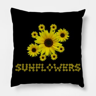 sunflowers sunflower bloom flower giftidea Pillow