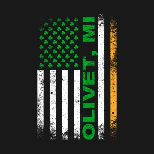 Irish American Flag OLIVET, MI T-Shirt