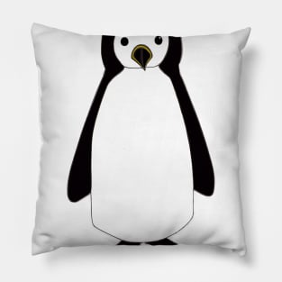 Cute Penguin Drawing Pillow