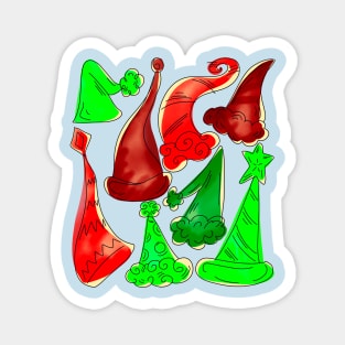 Christmas Hats Magnet