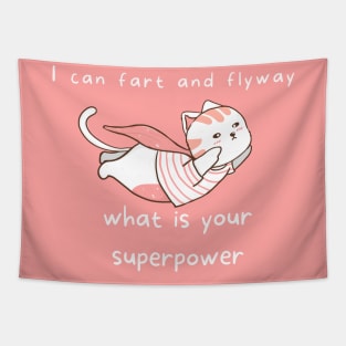 Cute Farting kitty Tapestry