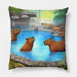 capybara playing Pillow