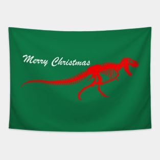 Merry Christmas: T-Rex 1 Tapestry