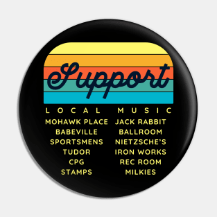 Support Local Music at Buffalo Music Venues Pin