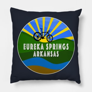 Eureka Springs, Arkansas outdoor bike design Pillow