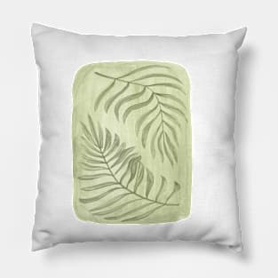 Green leaves Pillow