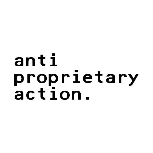 anti proprietary action - Black by nyancrimew