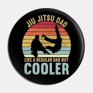 Jiu Jitsu Dad Like a Regular Dad But Cooler Vintage Pin