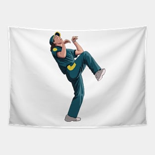 Raygun breakdance Tapestry