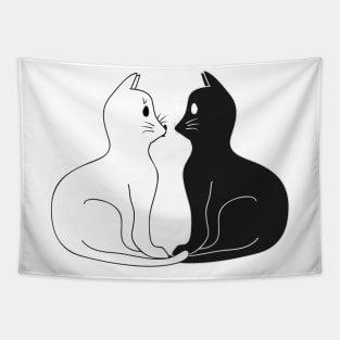 Yin yang cats Tapestry