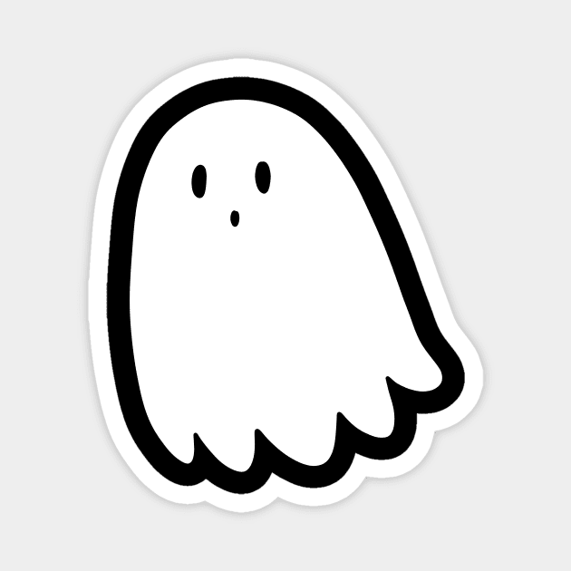 Simple Little Ghost Magnet by saradaboru